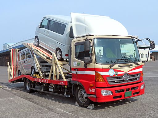 自動車を運ぶキャリアカーなので力仕事ナシ