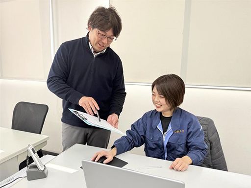 土日祝日休み！プライベート重視派も嬉しい！◎サポート体制が万全なので、未経験者も安心ですよ！ 金属加工会社の事務スタッフ